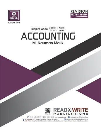 Accounting O Level/IGCSE Notes by Muhammad Nauman Malik Art #104