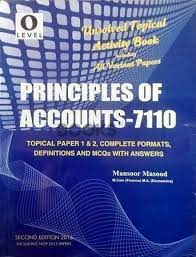 O Level Principles of Accounts 7110 Unsolved Topical Mansoor Masood