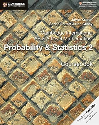 Cambridge AS & A Level Math Probability & Statistics 2 Coursebook